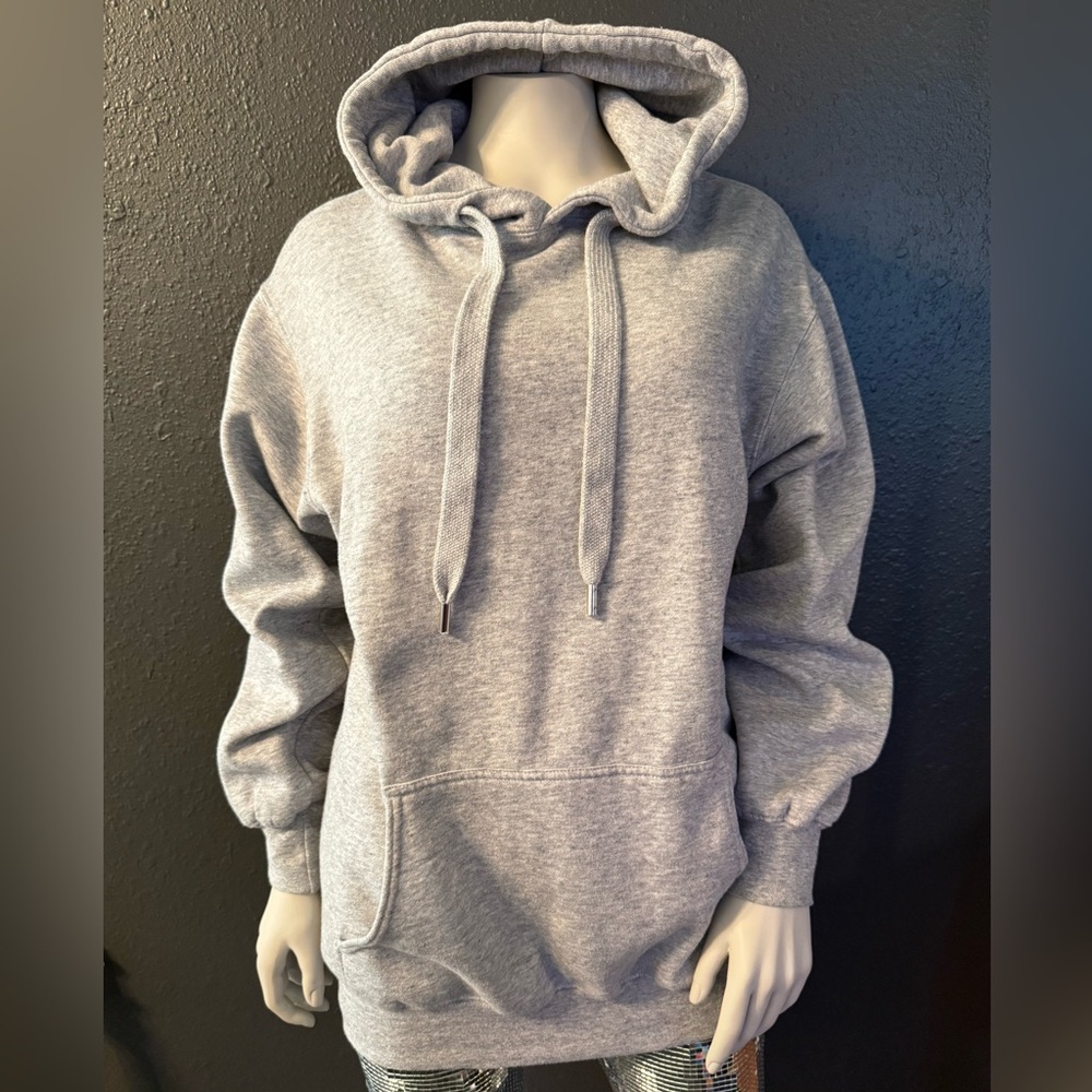 Fleece hoodie dress/tunic